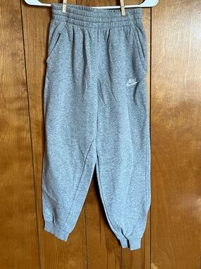 Nike Youth Heather Gray Jogger Sweatpants